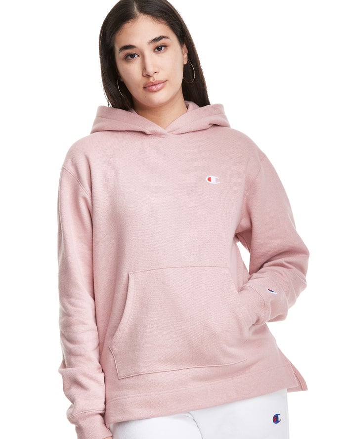 Sudadera Con Capucha Champion Mujer - Reverse Weave Open Bottom ( Beige ) 8576190-IF